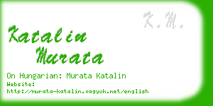 katalin murata business card